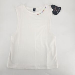 Electric Yoga Love White Top Size XS NWT